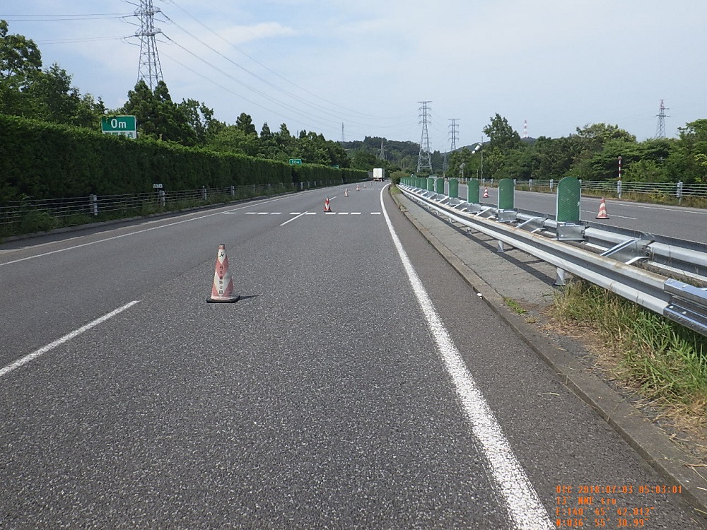 常磐自動車道　いわき勿来～いわき中央間防護柵改良工事